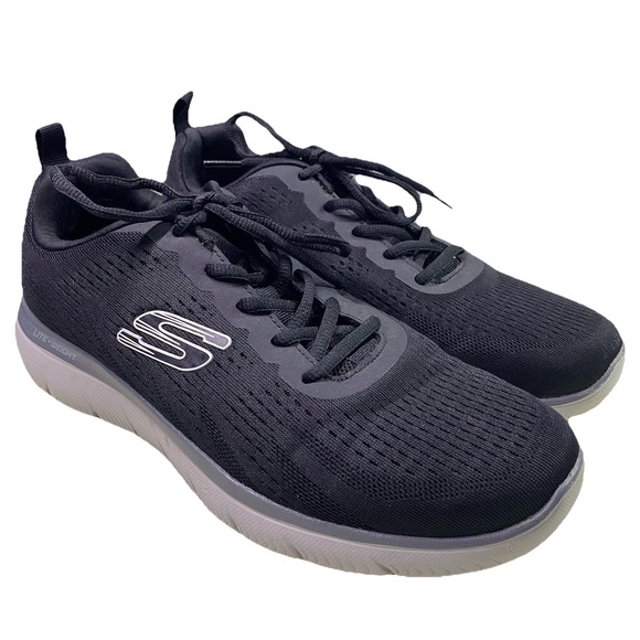 Skechers Men\'s Summits‎ Torre Lace Up Shoes Sneakers Black Lite-weight Sz.10 main image 10